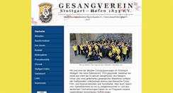 Desktop Screenshot of gesangverein-stuttgart-hofen.de